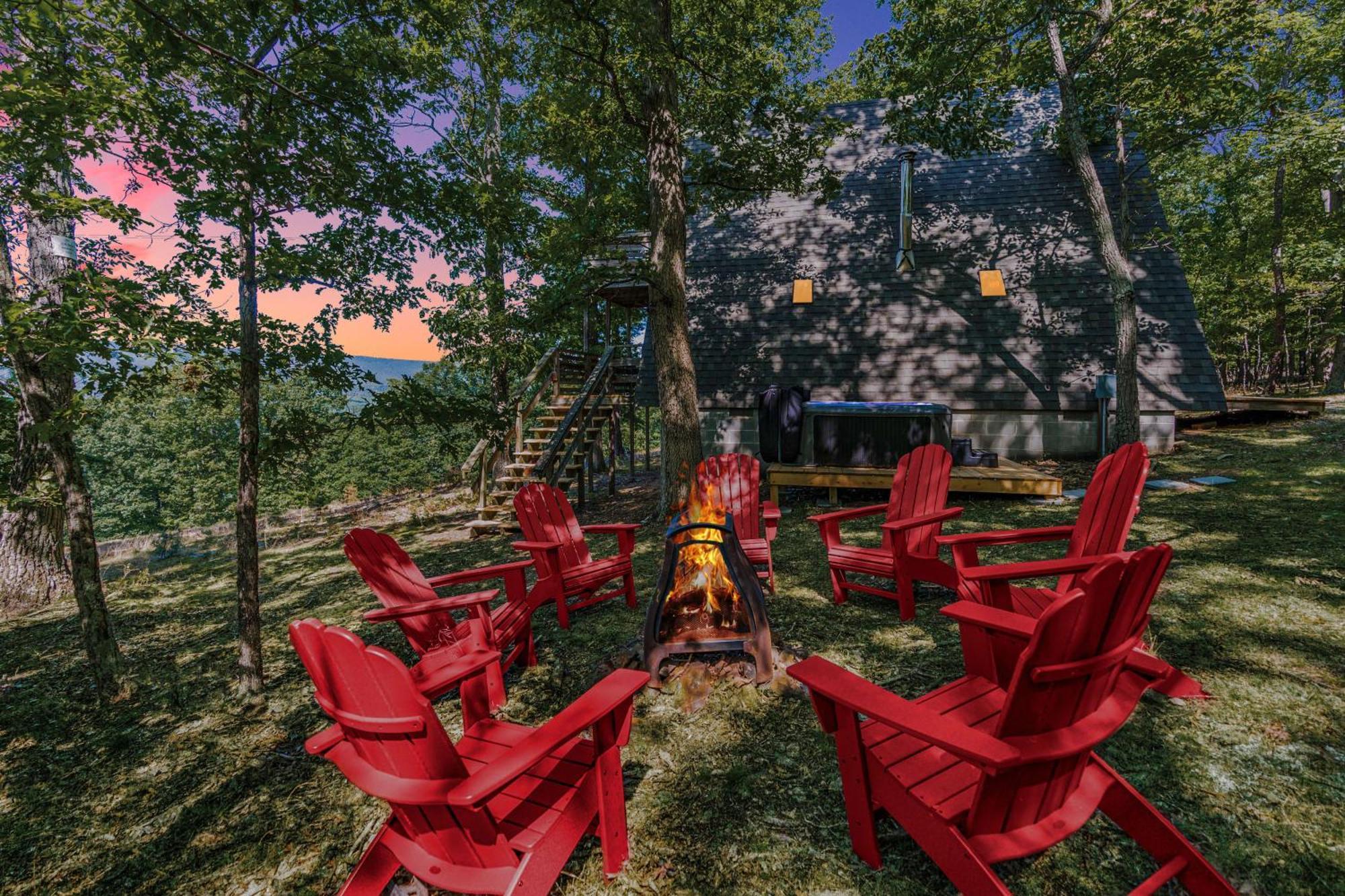 Great Views! A-Frame W Hot Tub, Grill & Fire Pit Villa Morton Grove Exteriör bild